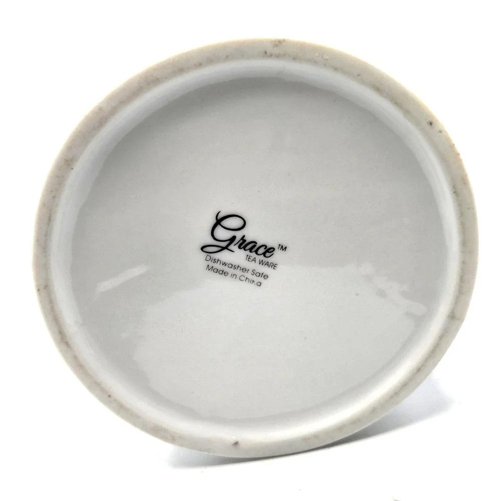 Graces Teaware The‎ Fancy Butterfly Pattern Teapot with Lid RETIRED